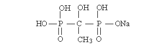 羥基乙叉二膦酸鈉（HEDP·Na）結構式
