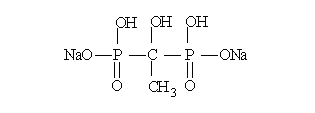羥基乙叉二膦酸二鈉（HEDP·Na2）結構式