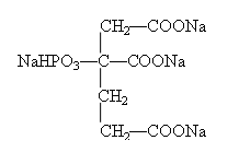 2-膦酸丁烷-1，2，4-三羧酸四鈉（PBTCA·Na4）結構式